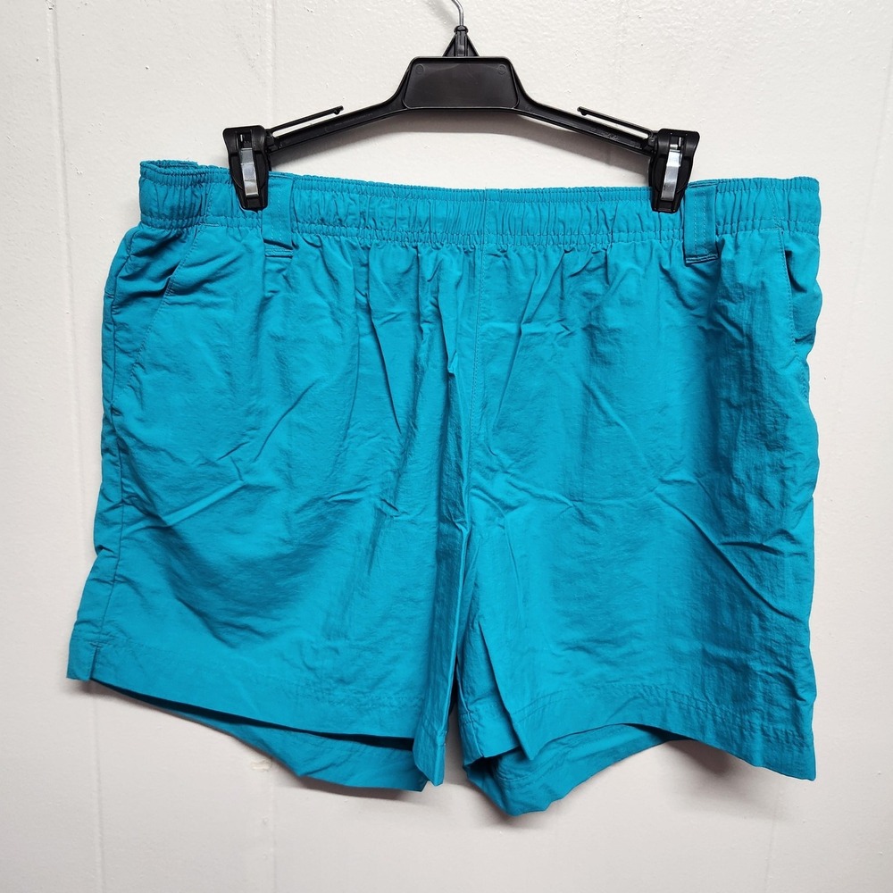 Columbia PFG Shorts Mens XL Blue Nylon Fishing Swim Quick Dry Mesh Lined Trunks